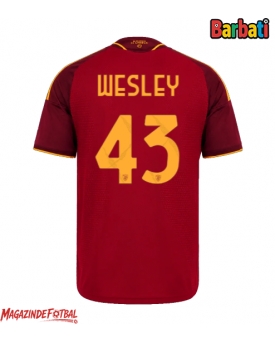 AS Roma Wesley Franca #43 Tricou Fotbal Replică 2026-27 Barbati Acasa AS Roma Wesley Franca #43 Tricou Fotbal Replică 2026-27 Barbati Acasa